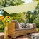 Toldo de sombra retangular aktive garden uv50 amarelo claro