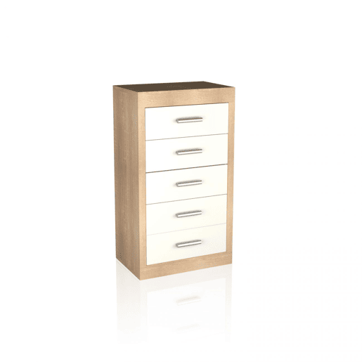 Chiffonier Lara Cambria - Branco 60 x 106,5 x 39,6 cm