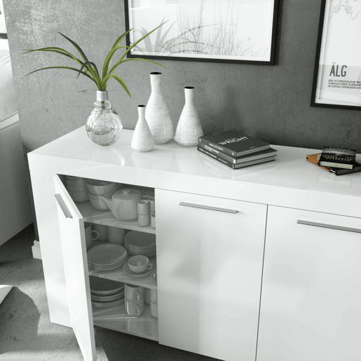 Aparador Ambit Artik White (Branco mate) 144 x 80 x 42cm cm Aparador Ambit Artik White (Branco mate) 144 x 80 x 42cm cm
