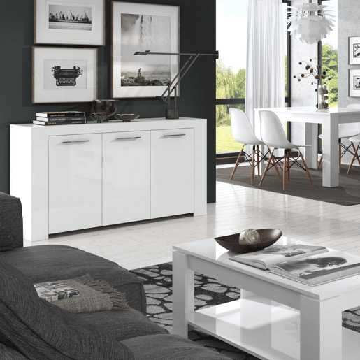 Aparador Ambit Artik White (Branco mate) 144 x 80 x 42cm cm Aparador Ambit Artik White (Branco mate) 144 x 80 x 42cm cm