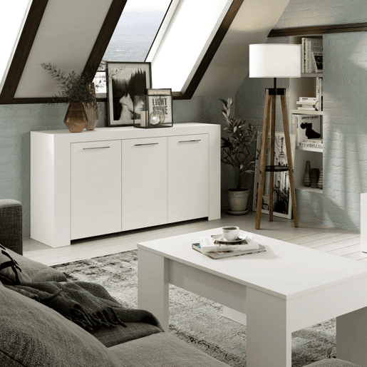 Aparador Ambit Artik White (Branco mate) 144 x 80 x 42cm cm Aparador Ambit Artik White (Branco mate) 144 x 80 x 42cm cm