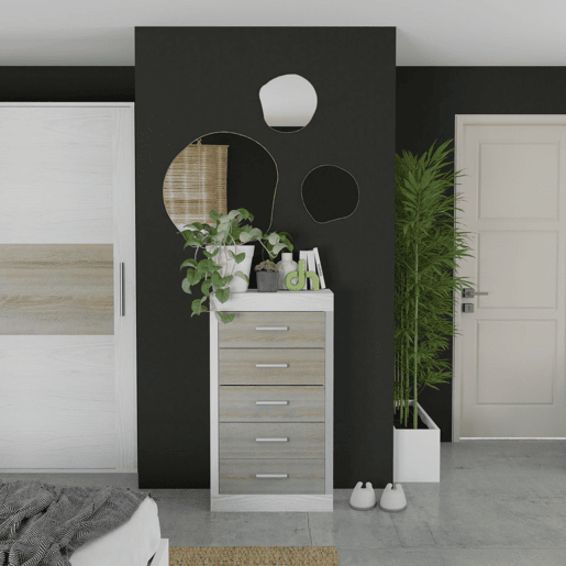 Chiffonier Lara Pinho Andersen - Cinzento 60 x 106,5 x 39,6 cm