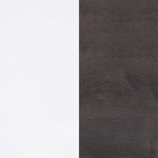Mesa de centro elevatória Ambit Artik Branco (Branco mate) - Ferrugem 100 x 43u201354 x 50cm cm