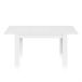 Mesa de comedor extensible Kendra 190x90 Mesa de comedor extensible Kendra 190x90 Blanco