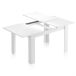 Mesa de comedor extensible Kendra 190x90 Mesa de comedor extensible Kendra 190x90 Blanco
