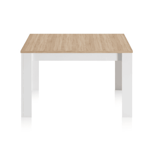 Mesa de jantar extensível Kendra 123 Artik White (Branco mate) - Carvalho canadiano 123u2013173 x 78 x 75cm cm