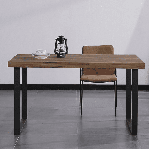Mesa de jantar Natural Carvalho boreal - Preto 140x80 cm Mesa de jantar Natural Carvalho boreal - Preto 140x80 cm