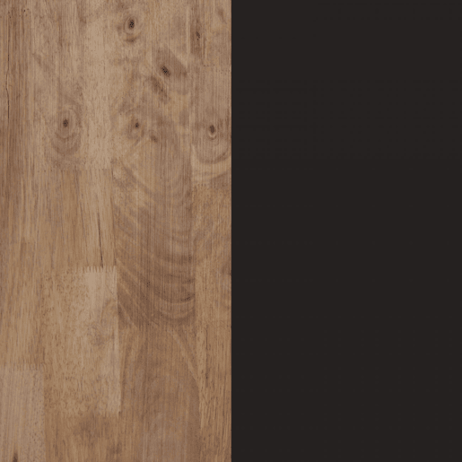 Mesa de jantar Natural Carvalho boreal - Preto 140x80 cm Mesa de jantar Natural Carvalho boreal - Preto 140x80 cm