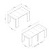 Mesa Kendra 235x66 Mesa Kendra 235x66 Gris