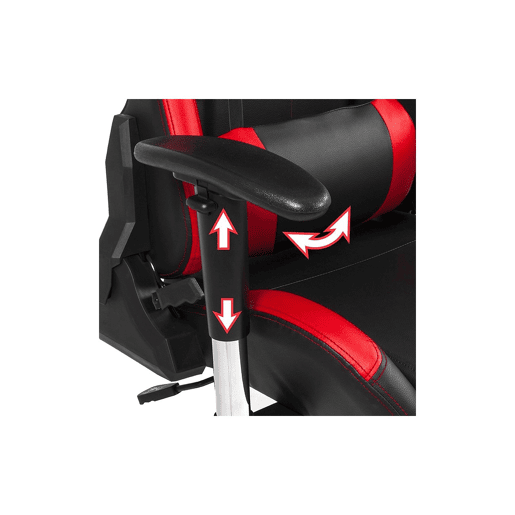 Cadeira de jogos Silverstone Preto - Vermelho Silverstone 67 x 124 x 68 cm
