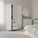 Armario Ward 3 puertas Armario Ward 3 puertas Blanco