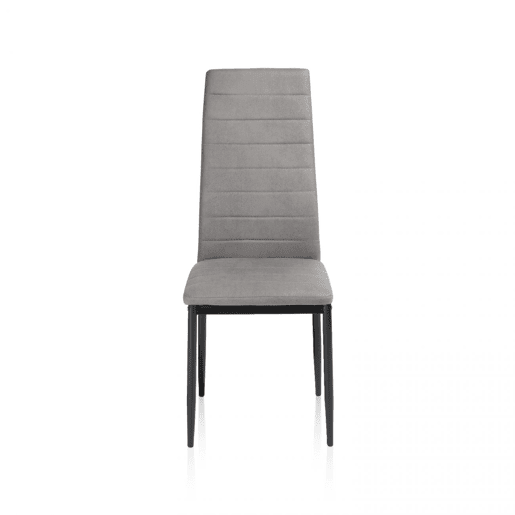 Conjunto de 6 cadeiras de jantar Yuri Cinzento escuro - Preto 39 x 97 x 38 cm