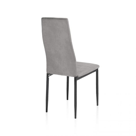 Conjunto de 6 cadeiras de jantar Yuri Cinzento escuro - Preto 39 x 97 x 38 cm