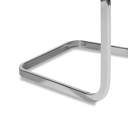 Conjunto de 4 cadeiras de jantar em pele Smile Branco 44,9 x 100 x 38 cm