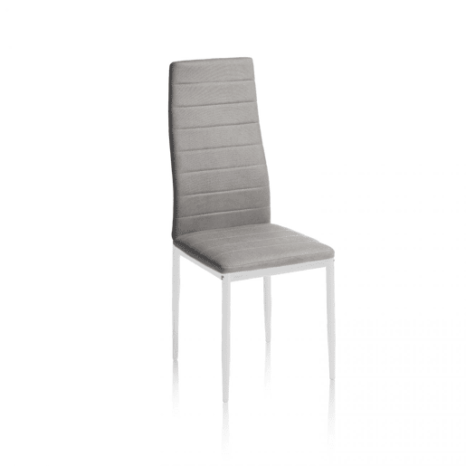 Conjunto de 6 cadeiras de jantar Yuri Cinzento-escuro-branco 39 x 97 x 38 cm