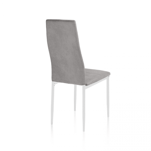 Conjunto de 6 cadeiras de jantar Yuri Cinzento-escuro-branco 39 x 97 x 38 cm