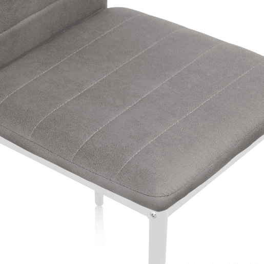 Conjunto de 6 cadeiras de jantar Yuri Cinzento-escuro-branco 39 x 97 x 38 cm