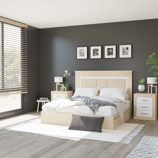 Cabeceira Lara 160 Cambria - Branco 160 x 119,3 x 3,8 cm