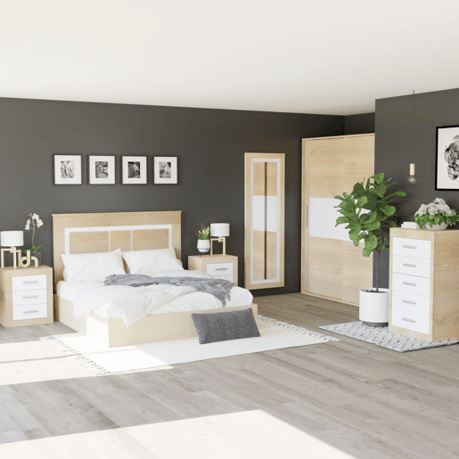 Cabeceira Lara 160 Cambria - Branco 160 x 119,3 x 3,8 cm