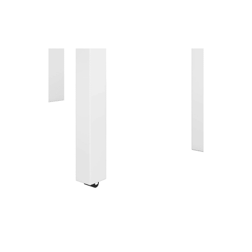 Secretária extensível Mesa Artik White (Branco mate) - Carvalho canadiano 98,5 x 87,5 x 36u201366 cm Secretária extensível Mesa Artik White (Branco mate) - Carvalho canadiano 98,5 x 87,5 x 36u201366 cm