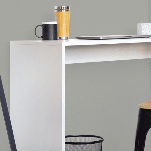 Mesa de estudo Qanik com prateleiras Branco 120,5 x 140 x 49,5 cm