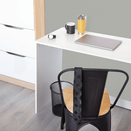 Mesa de estudo Qanik com prateleiras Branco 120,5 x 140 x 49,5 cm