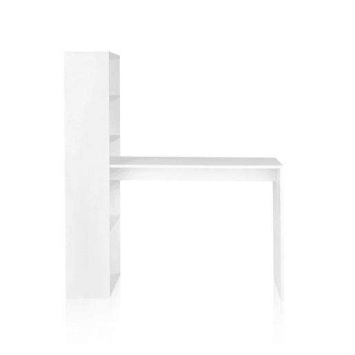 Mesa de estudo Qanik com prateleiras Branco 120,5 x 140 x 49,5 cm