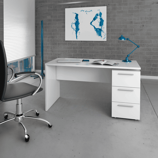 Mesa de escritorio Stylus Artik White (Branco mate) 138 x 74 x 60cm cm Mesa de escritorio Stylus Artik White (Branco mate) 138 x 74 x 60cm cm