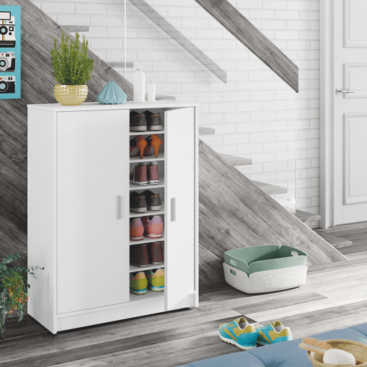 Sapateira Basic Wide Branco 75 x 101 x 36 cm Sapateira Basic Wide Branco 75 x 101 x 36 cm
