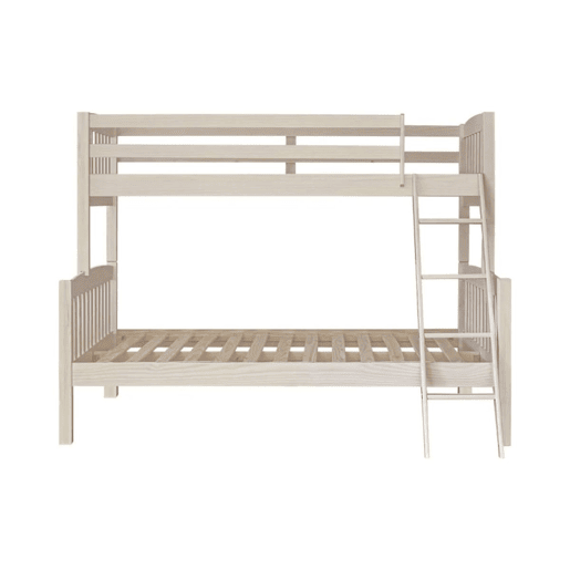 Beliche Triplo Infantil em Madeira Maciça - Venprodin - 190x90190x135 - Cor Branco