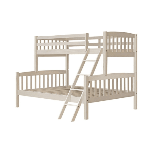 Beliche Triplo Infantil em Madeira Maciça - Venprodin - 190x90190x135 - Cor Branco