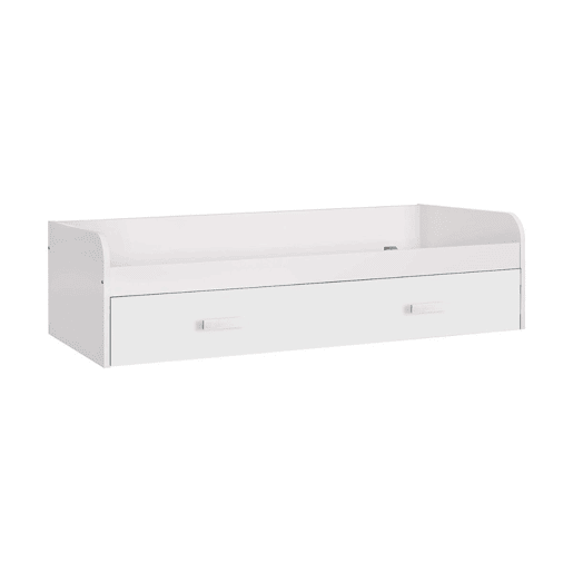Cama com gavetão - 90 Cm - Venprodin - 54X201X98Cm - Branco