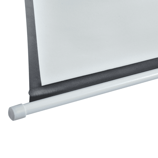 HOMCOM Ecrã de Projeção Elétrico 84 Polegadas Portátil Formato 4:3 com Comando à Distância Tela de Projeção para Interior e Exterior Eventos Desportivos 171x130 cm Branco
