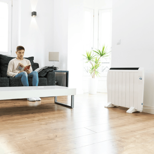 Cecotec Emissor térmico com 8 elementos e 1200 W, controlo por Wifi, ecrã LCD, controlo remoto, temporizador programável, seleção de temperatura, cobertura de 15 m² e máxima segurança.