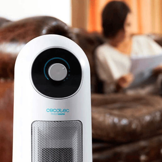 Cecotec Aquecedor cerâmico de 2200 W, oscilação e 3 modos com termostato regulável.