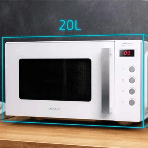 Cecotec Micro-ondas digital sem prato de 20 litros de capacidade e 700 W de potência.