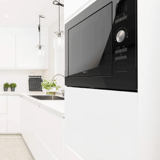 Cecotec Micro-ondas encastre digital de 25 litros de capacidade com grill, 900 W de potência e 8 funções prédefinidas. Cecotec Micro-ondas encastre digital de 25 litros de capacidade com grill, 900 W de potência e 8 funções prédefinidas.