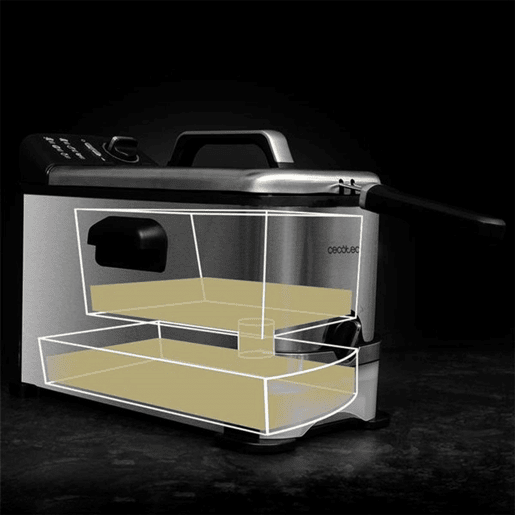 Fritadeira Cecotec CleanFry 3000 ProFilter 3 L 2000W Preto Inox 200W