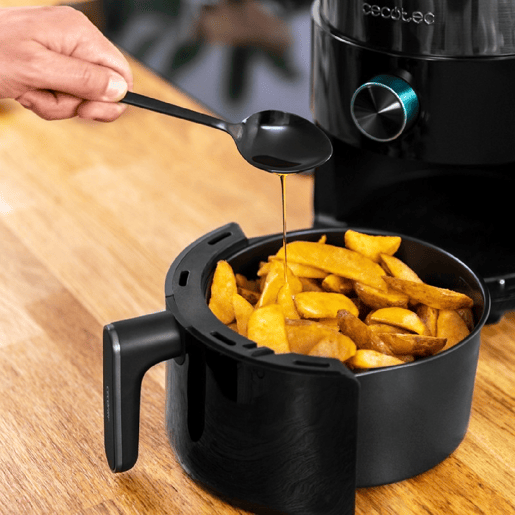Fritadeira Sem Óleo Cecotec 2,5 L Ar Quente Cecofry Essential Rapid MoonTouch. 1200 W, Diet, Display Digital, Touch Control, Tempo Ajustável, 80ºC - 200 ºC