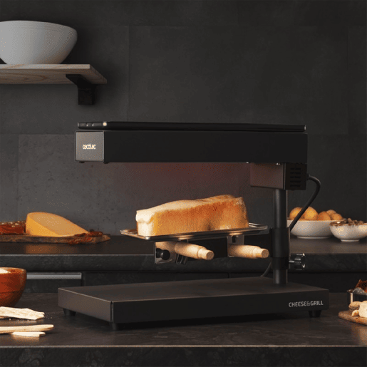 Cecotec Máquina para raclette com grill 600 W e grelha superior. Cecotec Máquina para raclette com grill 600 W e grelha superior.