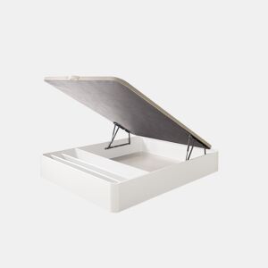 Canapé com Sapateira de Madeira Dobrável 90x190 Grande Capacidade Branco