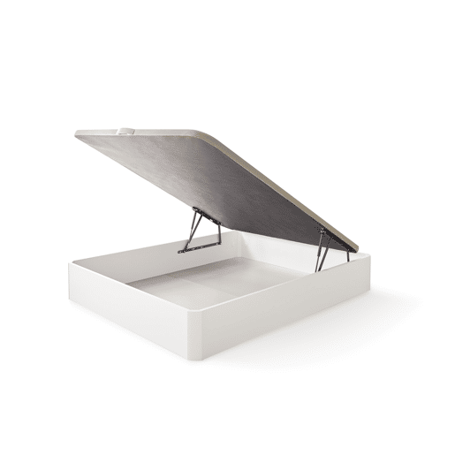 Canapé Delia XL Dobrável de Madeira 135x190 Altura Fechada 39cm Branco Matris