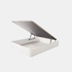 Canapé Delia XL Dobrável de Madeira 135x190 Altura Fechada 39cm Branco Matris