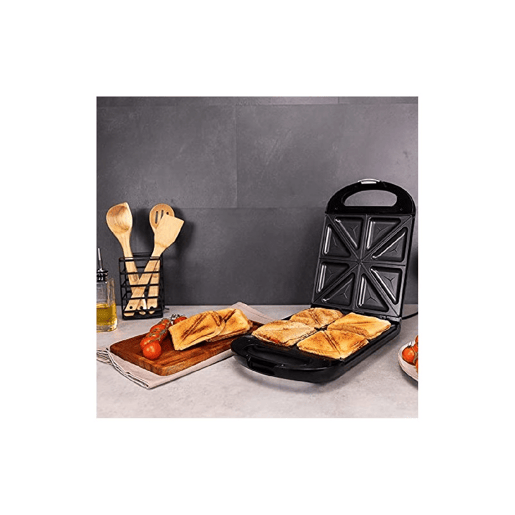 Cecotec Tostadeira de 4 sandes com acabamentos em aço inoxidável, 1500 W de potência, com placas de revestimento antiaderente. Cecotec Tostadeira de 4 sandes com acabamentos em aço inoxidável, 1500 W de potência, com placas de revestimento antiaderente.