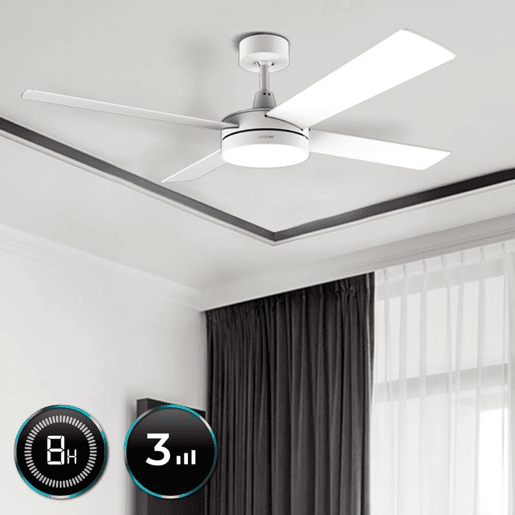 Cecotec Ventoinha de teto de 60 W e 52u2019u2019 com luz LED. Cecotec Ventoinha de teto de 60 W e 52u2019u2019 com luz LED.