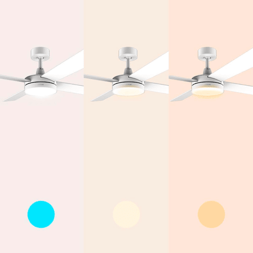 Cecotec Ventoinha de teto de 60 W e 52u2019u2019 com luz LED. Cecotec Ventoinha de teto de 60 W e 52u2019u2019 com luz LED.
