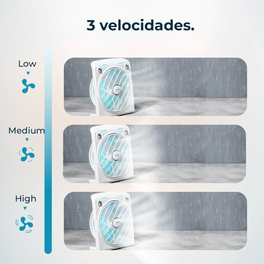 Cecotec Ventoinha de chão de 50 W de potência, com 5 pás, 12u201D.