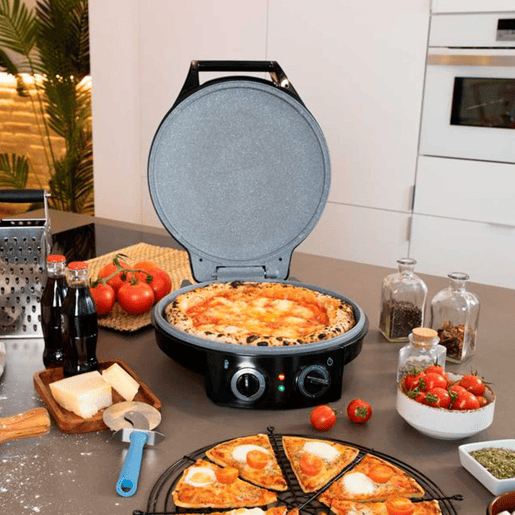 Cecotec Mini forno elétrico para pizza com temporizador. Cecotec Mini forno elétrico para pizza com temporizador.