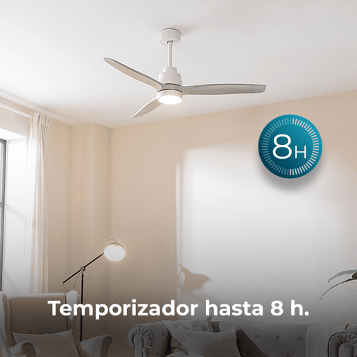 Cecotec Ventoinha de teto de 40 W e 52u2019u2019 com motor DC, luz LED e comando à distância.