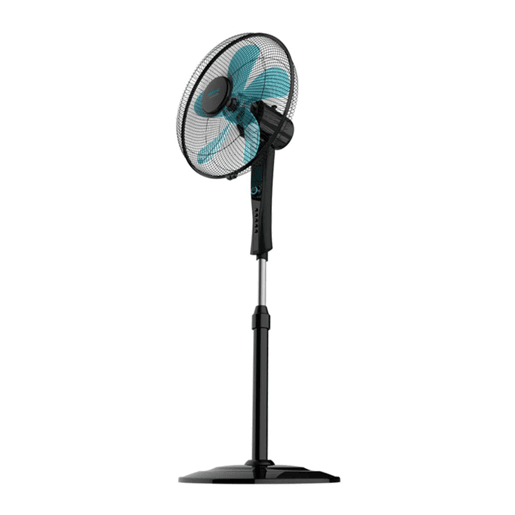Cecotec Ventoinha de pé de 16u2019u2019 com 50 W e temporizador, 4 velocidades, oscilação, silenciosa, altura ajustável, 5 pás e máxima segurança.